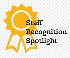 Recognize a staff member.