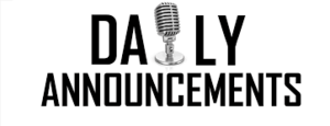 Middle School Announcements