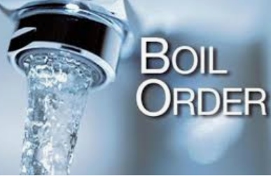 Boil order today. Bring a water bottle.